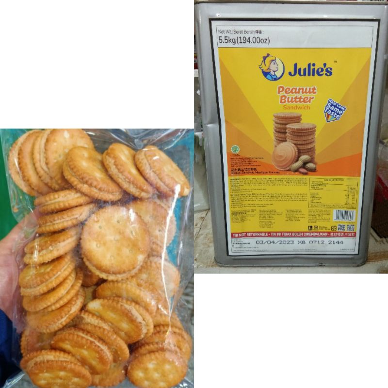 

Julie's Peanut Butter Sandwich / Roti Kacang / Biscuit Kacang / Roti Jadul / Kue Lebaran / Roti Julies