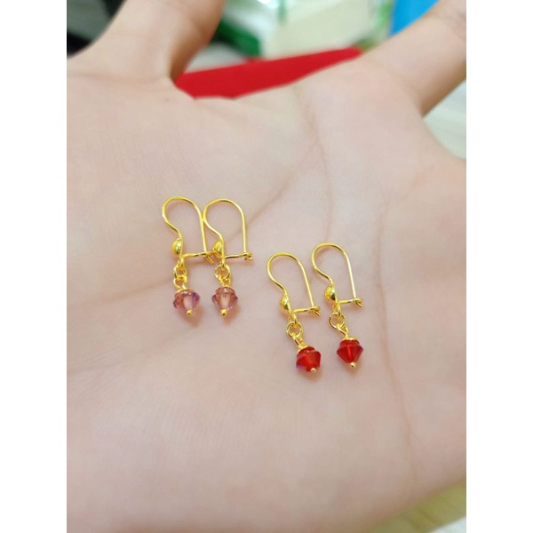 ANTING ANAK PERAK 925 LAPIS MAS