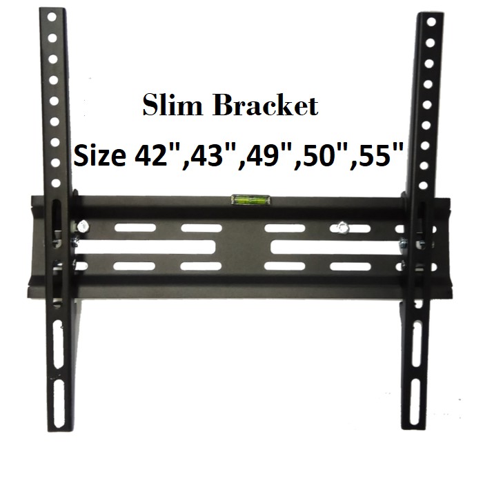 Braket monitor bracket LED TV Ultra Slim Bracket 42&quot; - 55&quot; include Water Pass