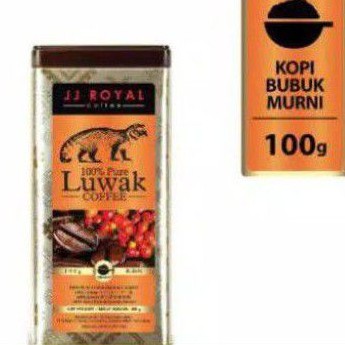 

JJ Royal Coffee 100% Pure Luwak Coffee Ground Tin 100gr