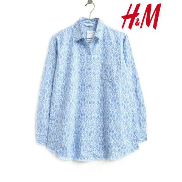 H&M floral shirt| kemeja wanita Hnm basic shirt longsleeve kerja kantor casual/kemeja tartan