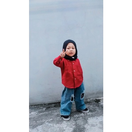 RACHIDKIDS / KEMEJA ANAK / KEMEJA OVERSIZE ANAK / NAMI OVERSIZE SHIRT