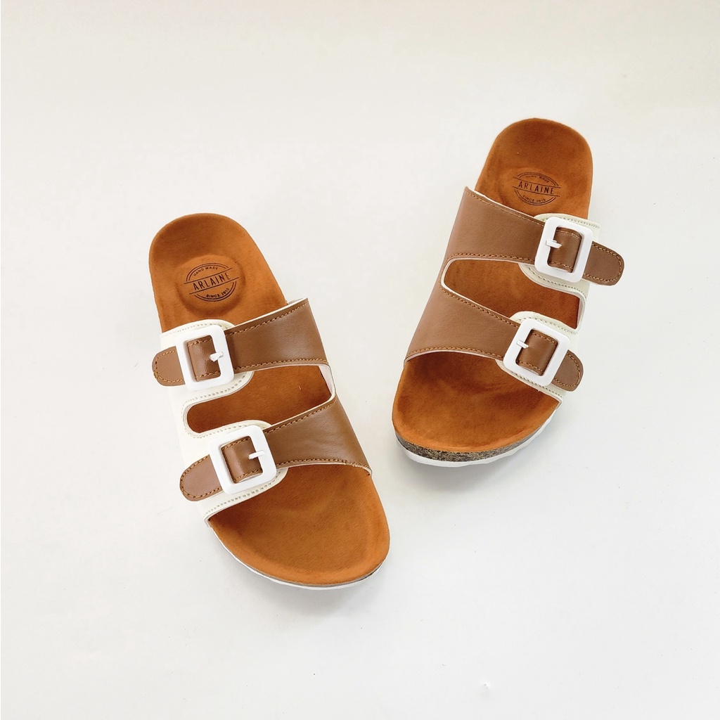 ARLAINE YOSHIE Sandal Casual wanita Sandal Puyuh Sandal Birken 2 Warna BM.01