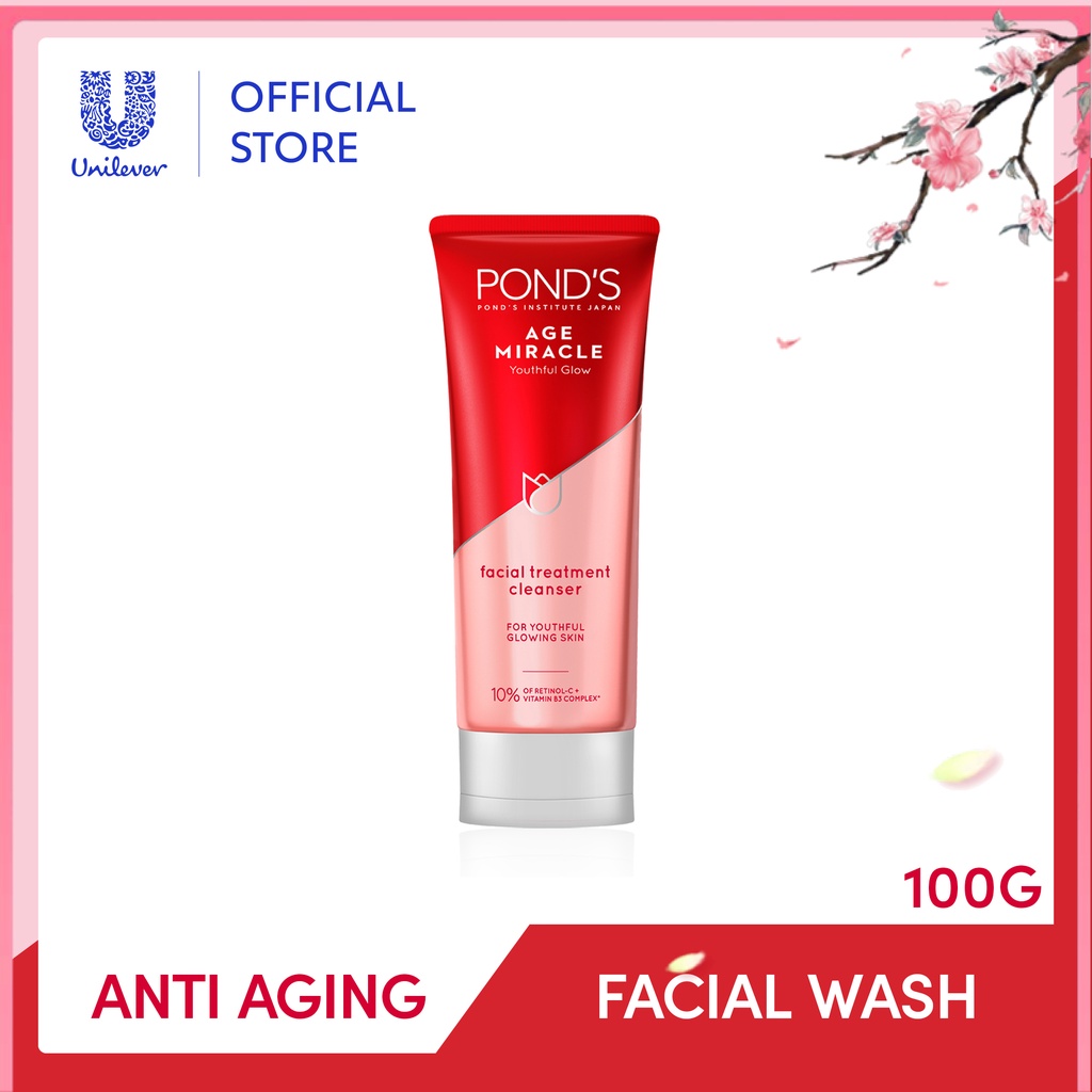 Ponds Age Miracle Sabun Cuci Muka Retinol Youthful Glow 100 G - Sabun Muka Antiaging