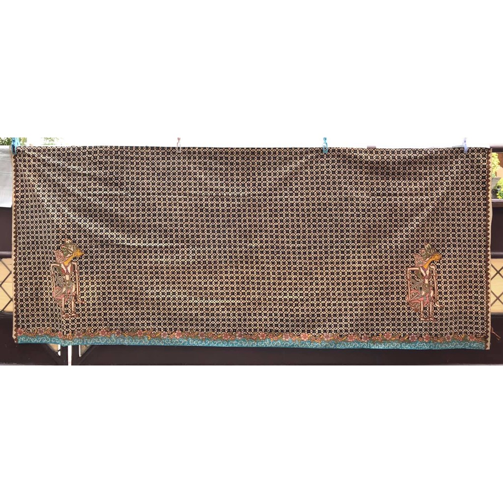 BATIK TULIS KHAS YOGYAKARTA 'KRESNA DENGAN BACKGROUND DUIT KEPENG'