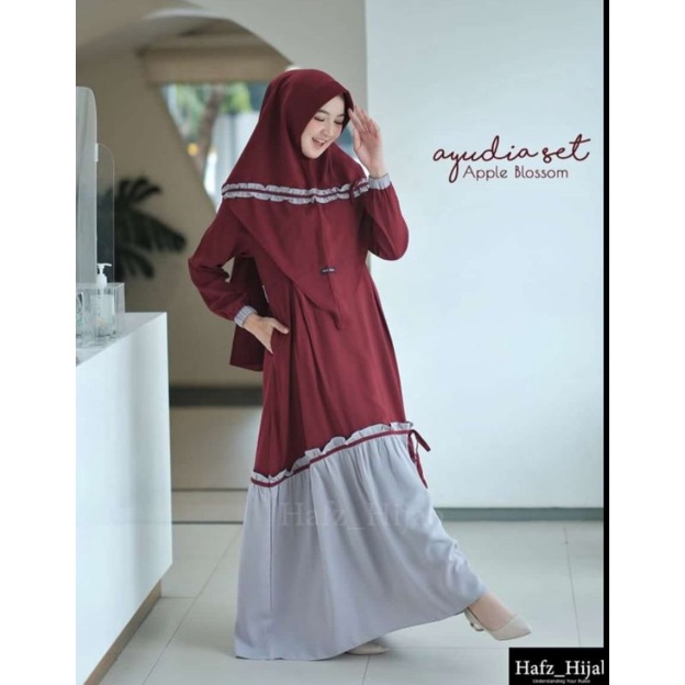 GAMIS AYUDIA SET HIJAB/GAMIS ITY CREP/GAMIS SET HIJAB/GAMIS HAFZ HIJAB/GAMIS SYAR'I/GAMIS SET HIJAB/GAMIS HIJAB