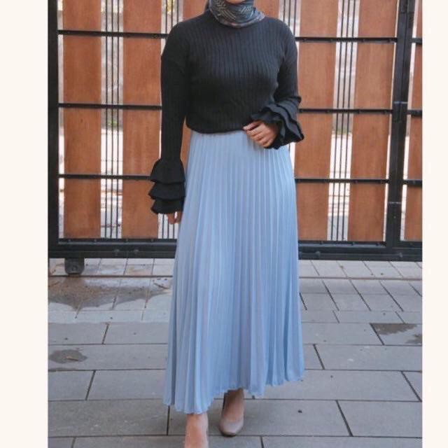 KIYOREN ROK PLISKET MURAH PLISKET POLOS FLARE SKIRT REMPEL MUSLIM MURAH MAYUNG FLOWY