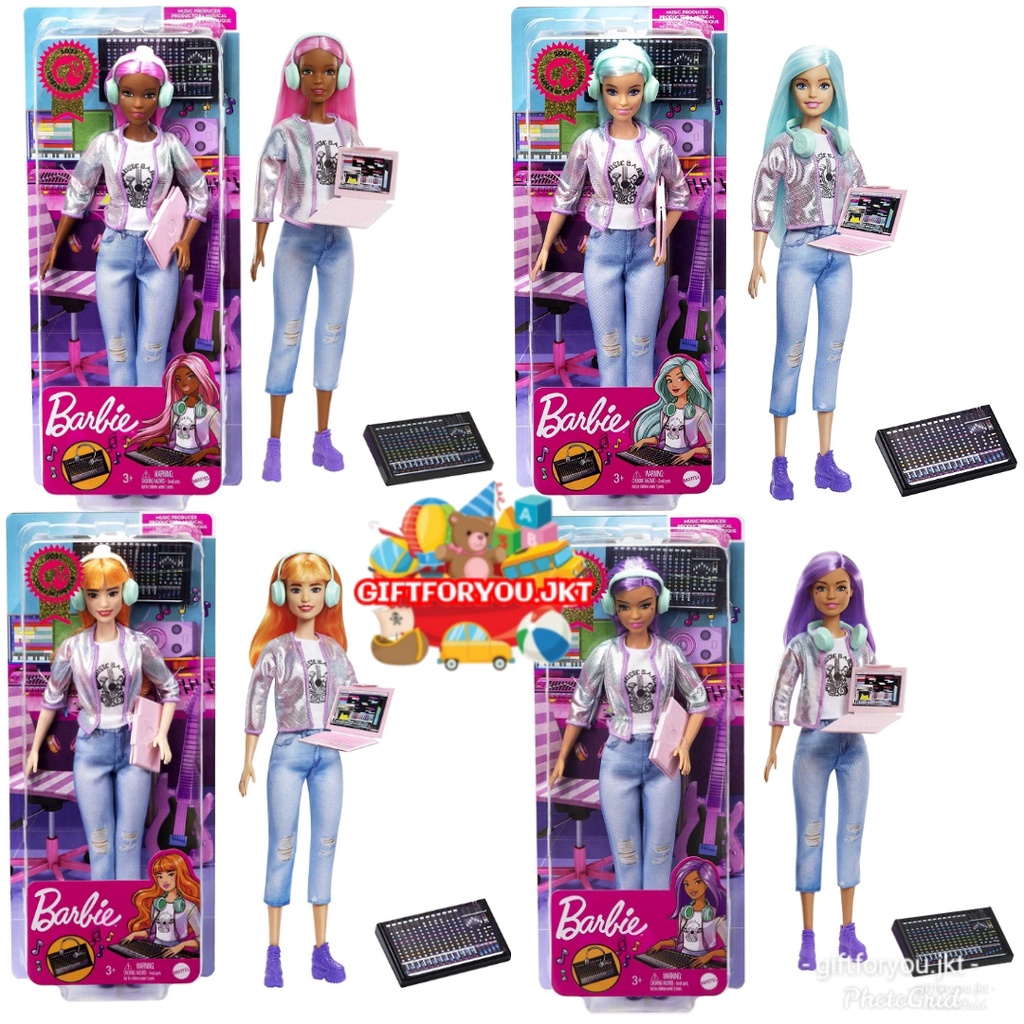 Barbie 'Karriere Des Jahres' Musikproduzentin Puppe – Mit Mischpult, Kopfhörern & Pinken Haaren