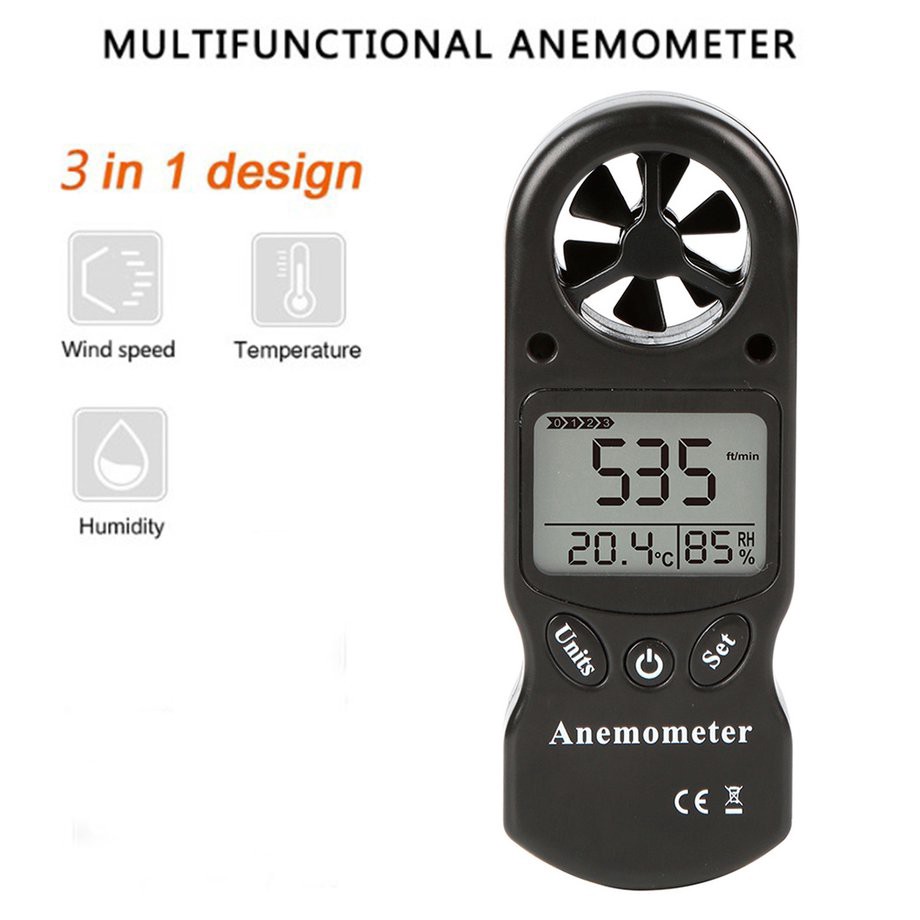 Anemometer Termometer Higrometer Digital Mini 3in1 TL300