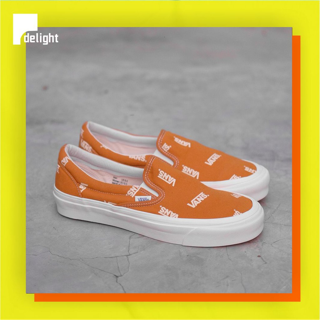 Sepatu Vans Slip On OG LX Multi Logo Buckthorn Original (Barang Sample)