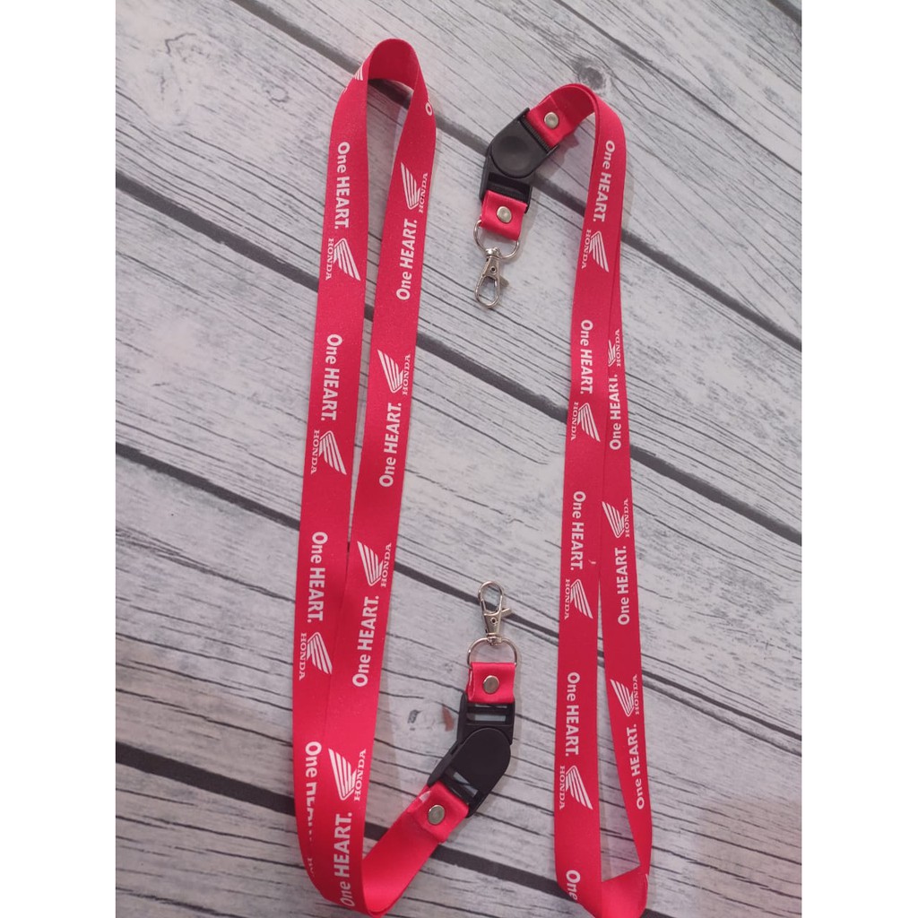 

Pancawarna - Cetak Lanyard HONDA MERAH | custom logo | print lanyard - gantungan hp - holder - yoyo logo