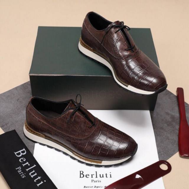 Sepatu pria berluti sneaker mirror quality shoes man