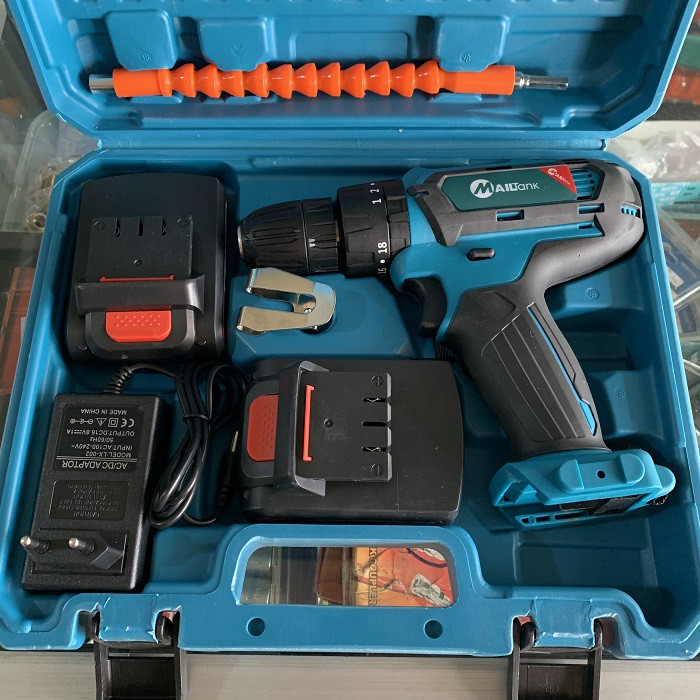Mesin Bor Baterai Impact Beton Kayu Besi Mailtank 32V Cordless Drill