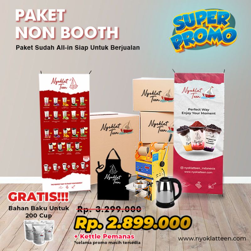 

Paket Non Booth Nyoklatteen Super Promo