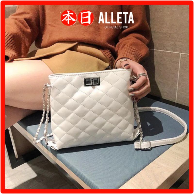 ALLETA TAS SELEMPANG SLEMPANG SLING BAG BAHU KEKINIAN KERJA KONDANGAN WANITA CEWEK LUCU KOREA REMAJA