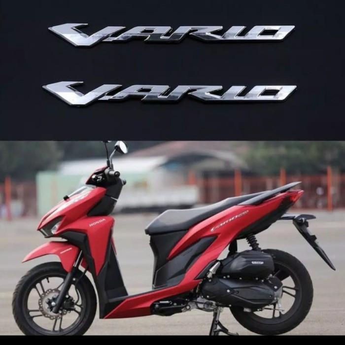 2Pcs Emblem Honda Vario 125 dan 150 / Emblem Vario 3D Timbul Premium