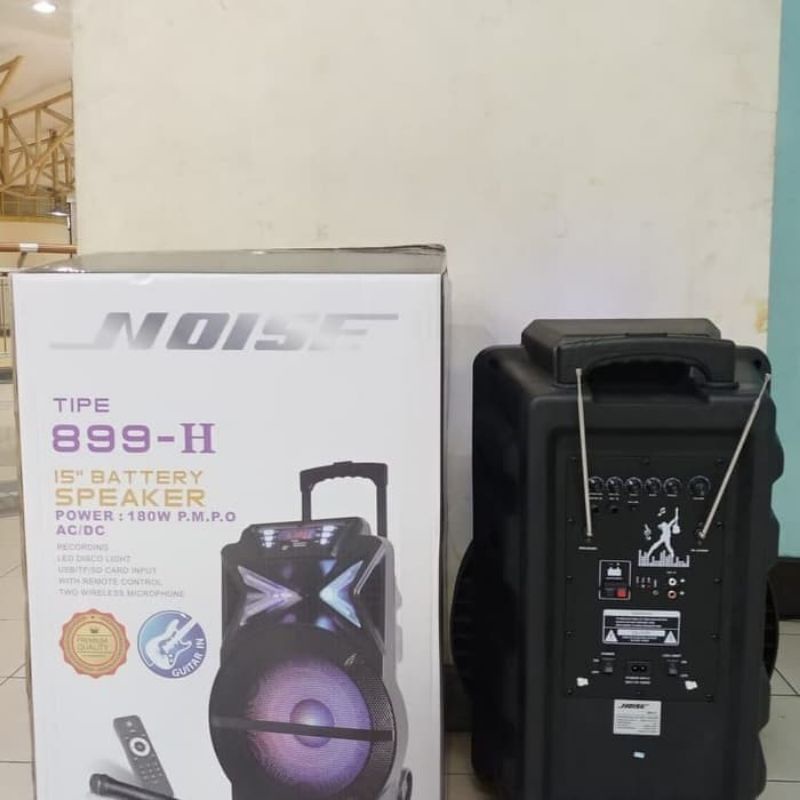 SPEAKER PORTABLE 15 INCH NOISE 899H 889 H ORIGINAL SPIKER BLUETOOTH