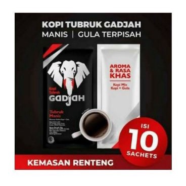 

Kopi Tubruk Gadjah Gajah per renceng isi 10 Sachet @25gr