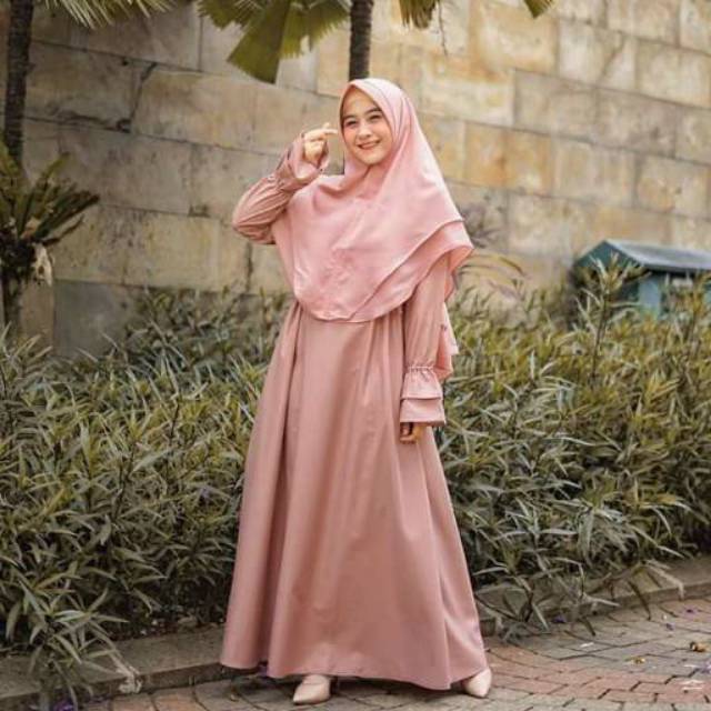 Gamis Serut Pinggang Wanoja Pipit Dress Toyobo Silk