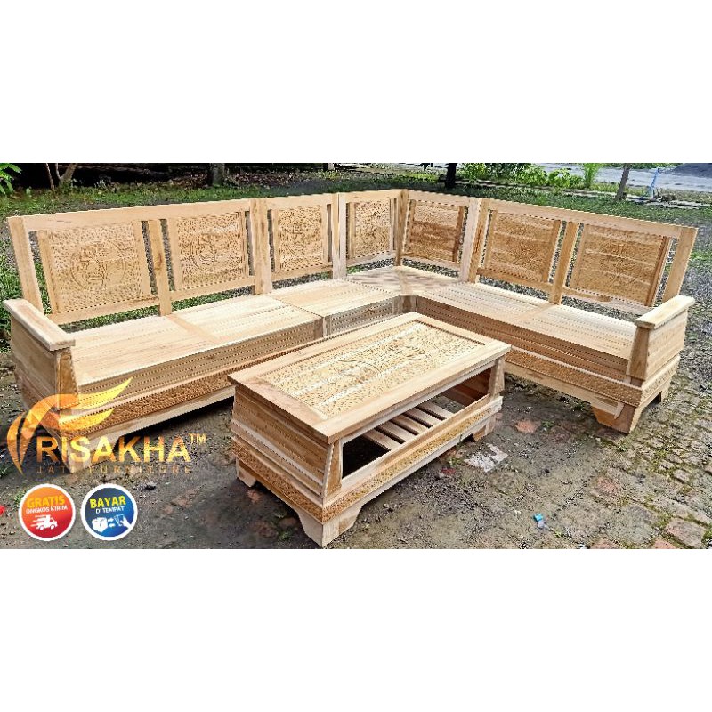 Kursi sudut asli jati murah ponorogo madiun magetan