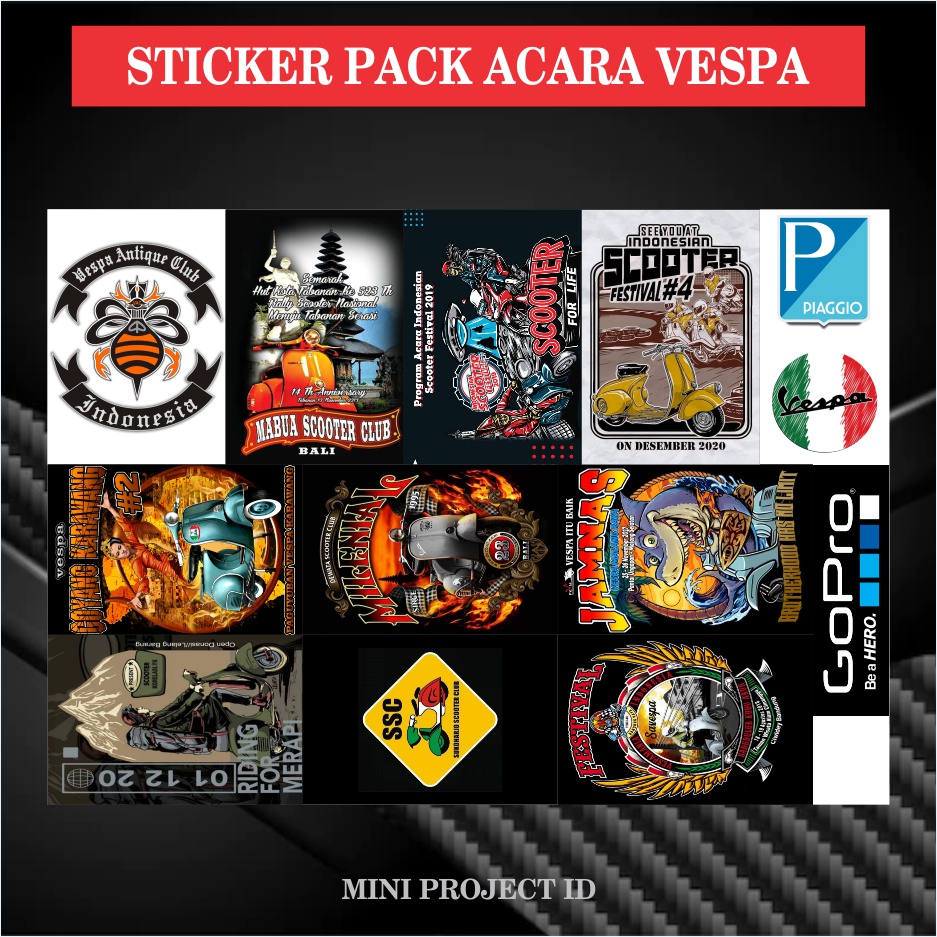 STICKER PACK ACARA VESPA SCOOTER INDEPENDENT STICKER BOMB STICKER LAPTOP STICKER TUMBLR STICKER HERE