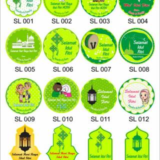 Stiker Ucapan label  Hadiah Parcel Hari Raya Idul  Fitri  