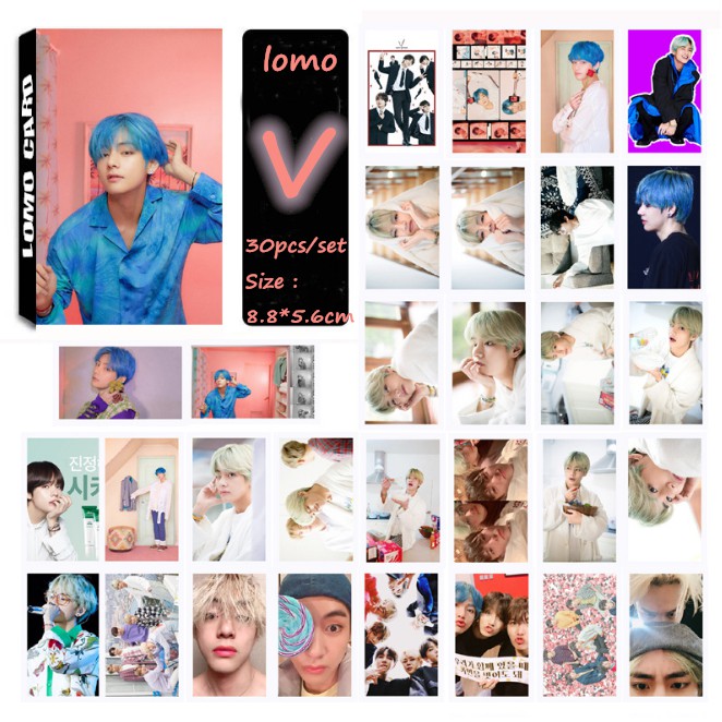 30Pcs / Set Kartu LOMO Foto Kpop BTS Map of Christ Bahan Vinyl