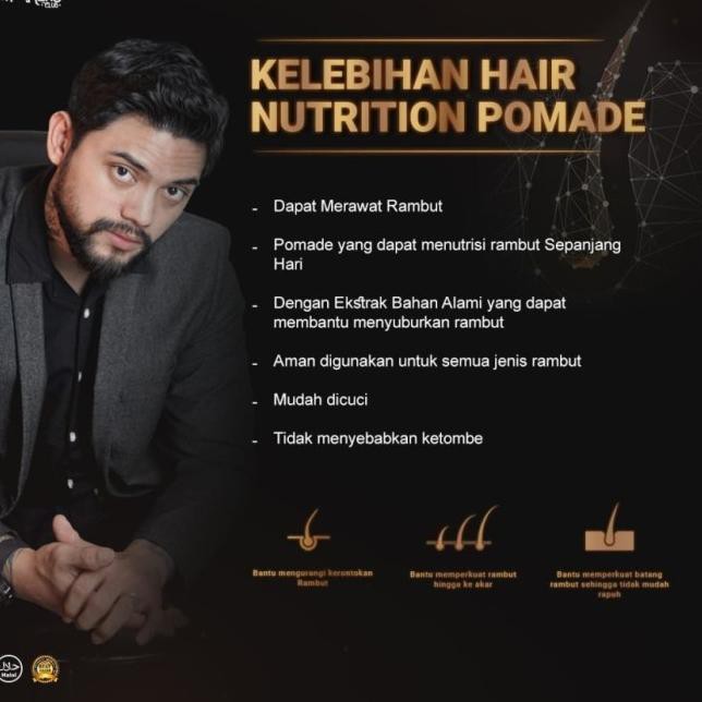 ✹ Pomade Waterbased Hair Nutrition Folti Baffi HALAL Asli Indonesia ➨