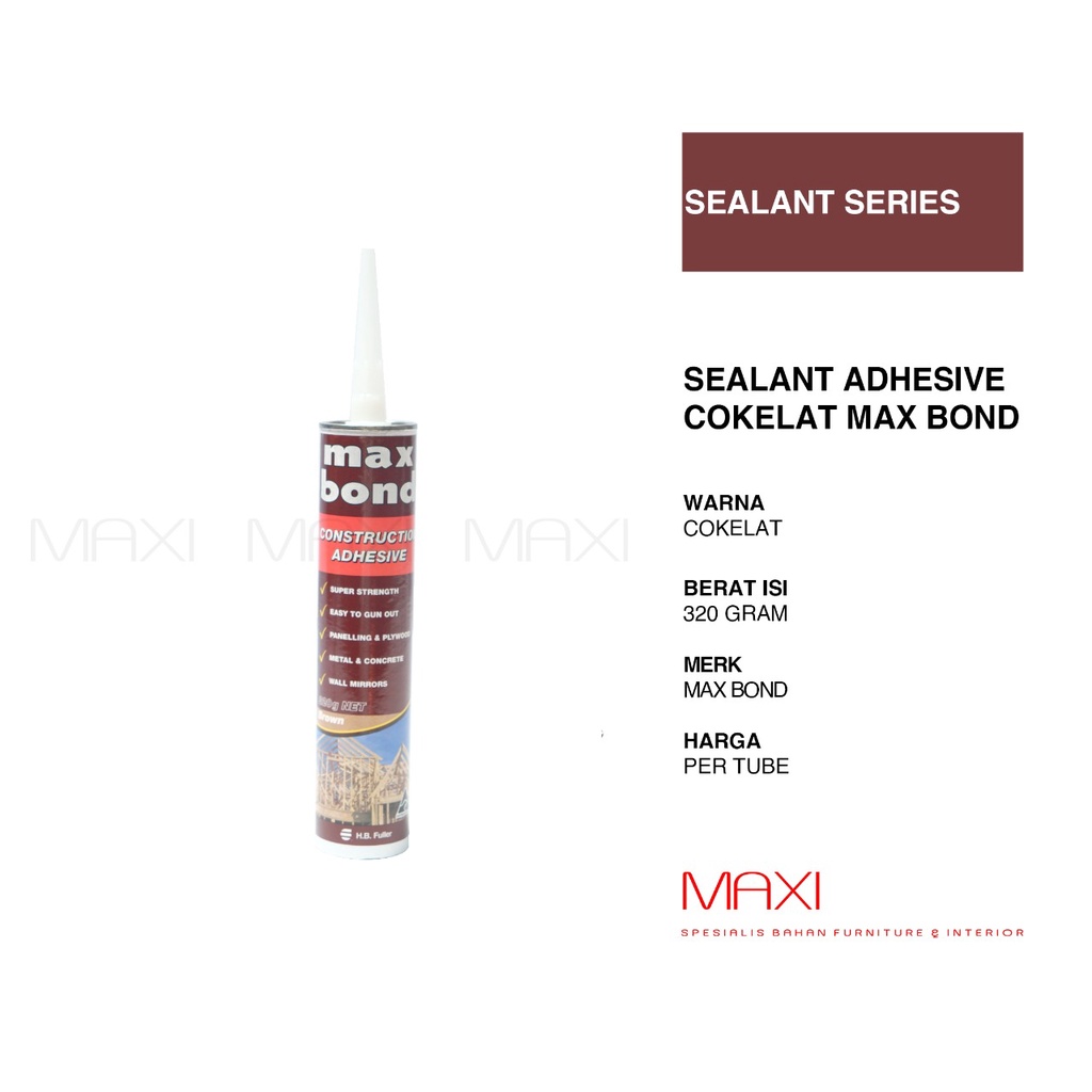 

Max Bond Sealant Construction Adhesive Coklat