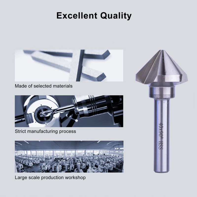 Mata Bor Countersink 6pcs 90° Bahan Hss / Mata Bor Drill Bit Countersink / Countersink Drill Bit