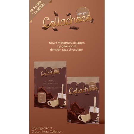 BPOM - GEAMOORE COLLAGEN DRINK COLLABERRY / COLLACHOCO 55gr