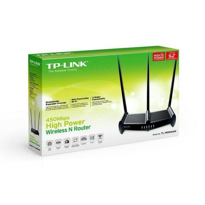 TP-LINK TL-WR 941HP 450Mbps wireless N High Power Router