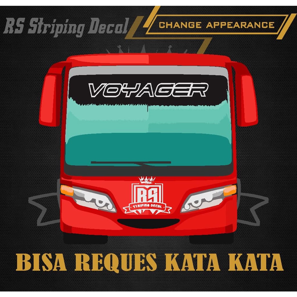 STICKER SKOTLET STIKER KACA PINTU VOYAGER/KACA/BODY MOBIL TRUCK/PICK UP/L300 STICKER KATA KATA KACA 