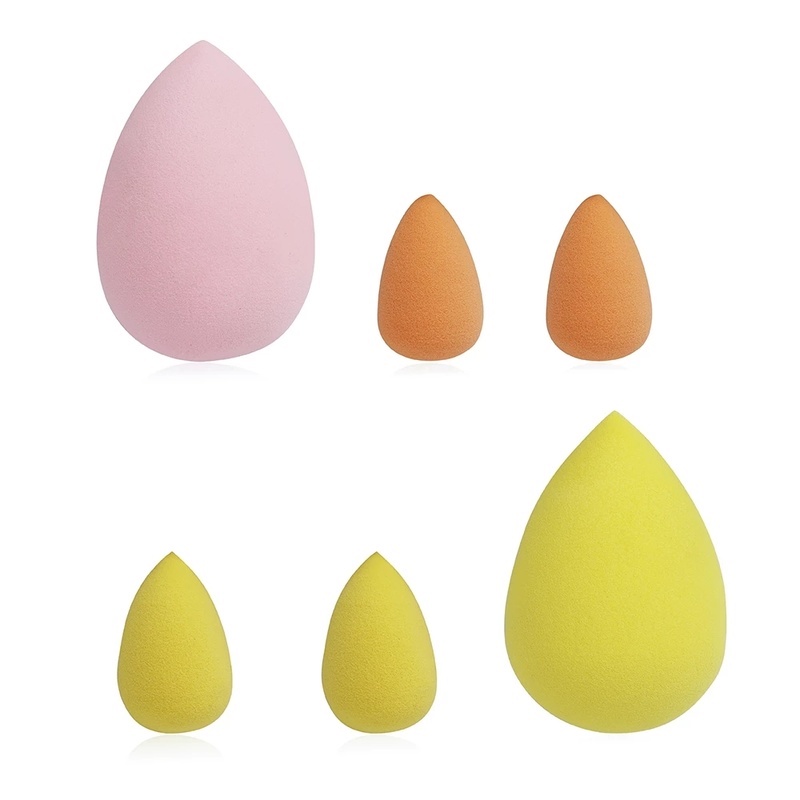 [3 Pcs Set Mix Color Makeup Sponge Blender] [Latex-Free Foundation Blending Sponge] [Cosmetic Puff For Applying Powder,Cream,Liquid]