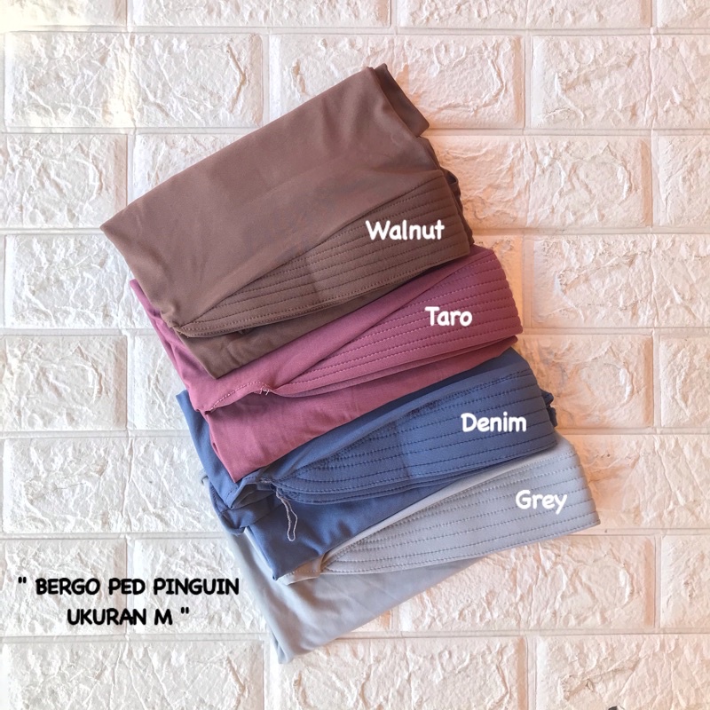 HIJAB PED PINGUIN BAHAN JERSEY MENUTUP DADA UKURAN L / JILBAB BERGO MURAH / BERGO JERSEY