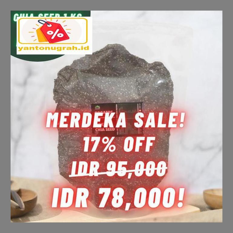 

S50Mkkar Chia Seed Mexico Organik Chiajoy Untuk Diet 1 Kg - Chiaseed Dr05Ytd