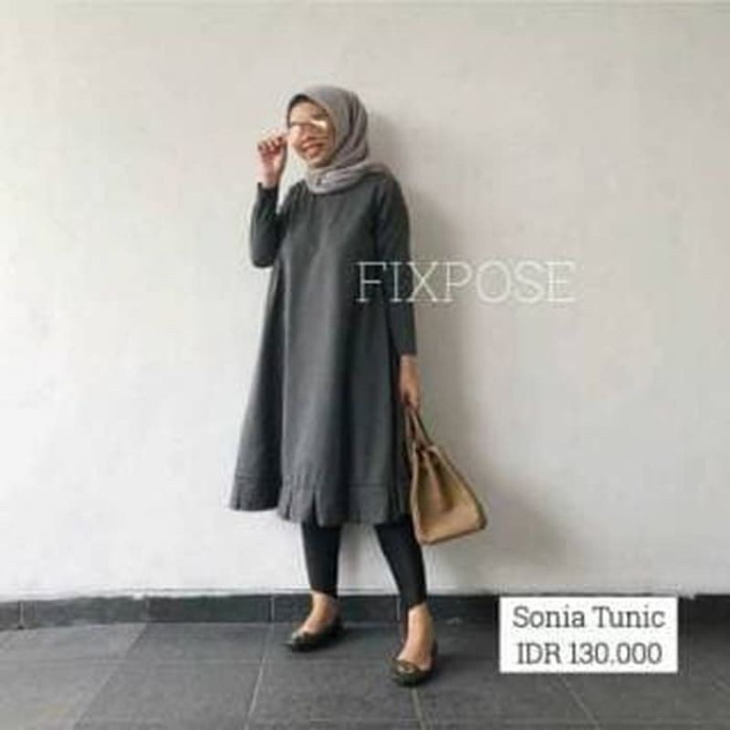 BEST SELLER Sonia Tunik Maroon Busui Preloved