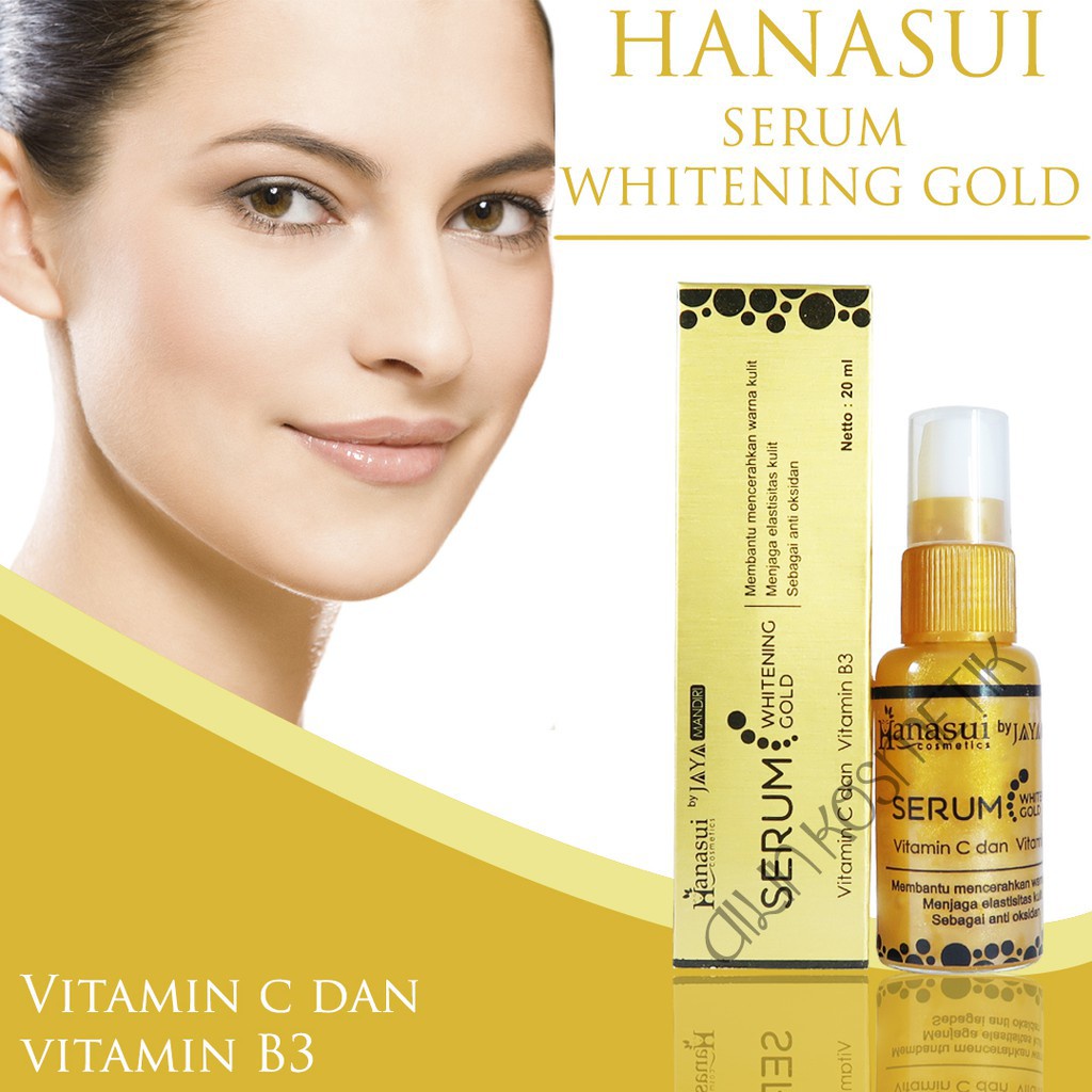 Hanasui Serum Gold Whitening 20 ml / Serum Whitening Gold Hanasui Renew