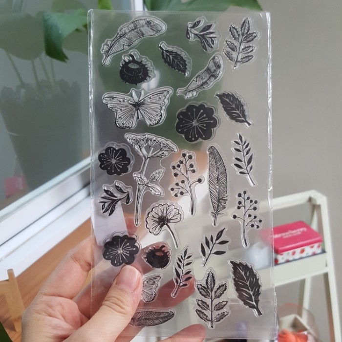 

Hari Ini Stamp / Stempel Daun Dan Bunga Utk Bujo, Planner, Scrapbook Gilaa!!!
