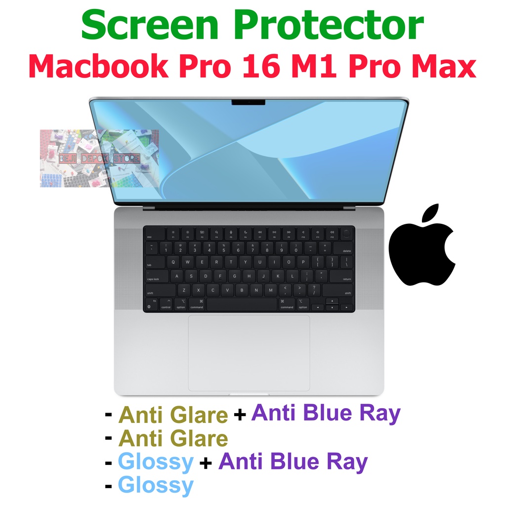 Screen Guard Macbook Pro 16 M1 Pro Max glossy matte anti radiasi