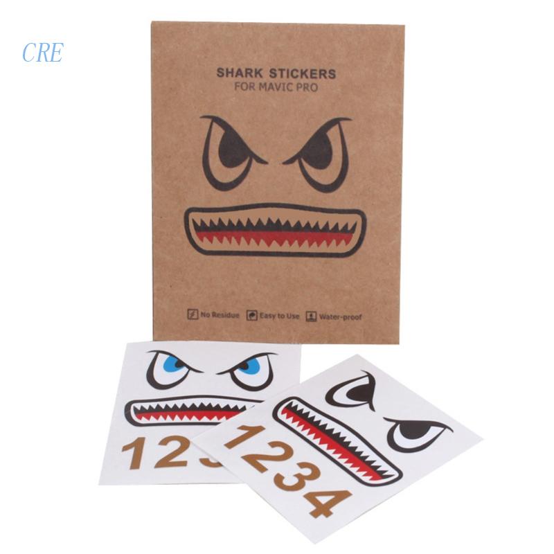 Cre Stiker Decal Motif Ikan Hiu Anti Air / Guncangan Untuk Pelindung Drone Mavic Mini 2