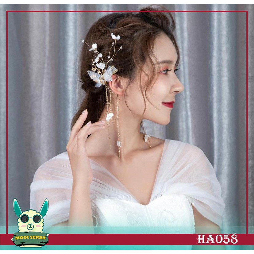 bride - wedding earpiece/ hairpiece / hiasan rambut pengantin HA058
