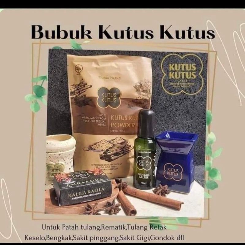 Minyak Kutus Kutus + Bubuk Kutus kutus original