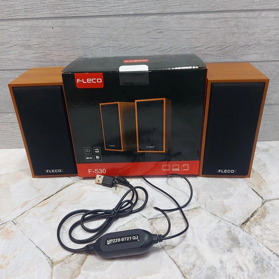 COD SPEAKER KOMPUTER/LAPTOP/HAPHONE/USB FLECO F-530//SPEAKER SALON AKTIF X-BASS//SPEAKER KOMPUTER