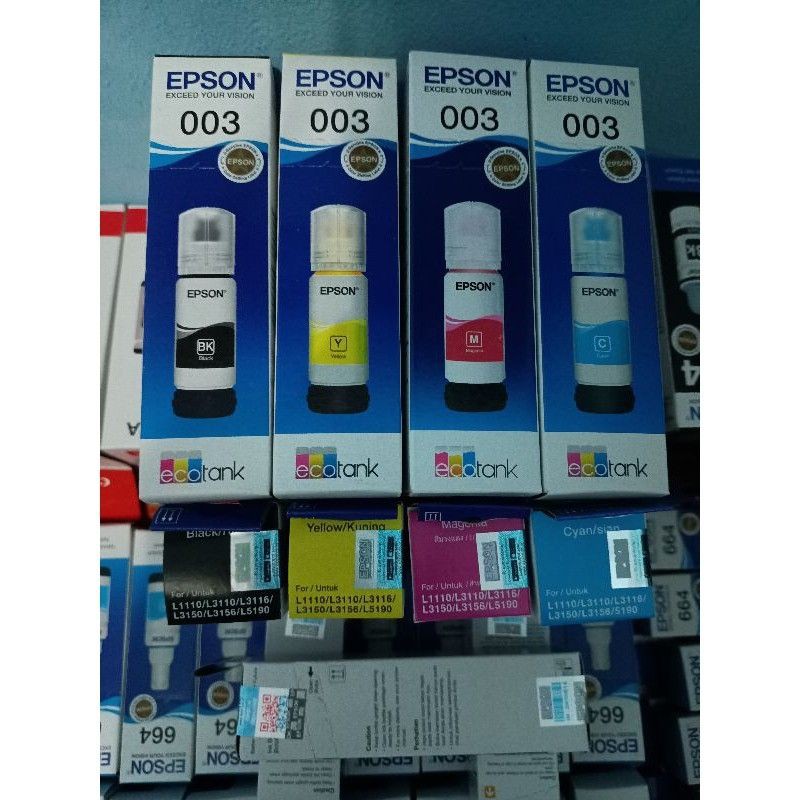 TINTA EPSON 003 L1110- L3100 - L3101 - L3110 - L3150 - L5190