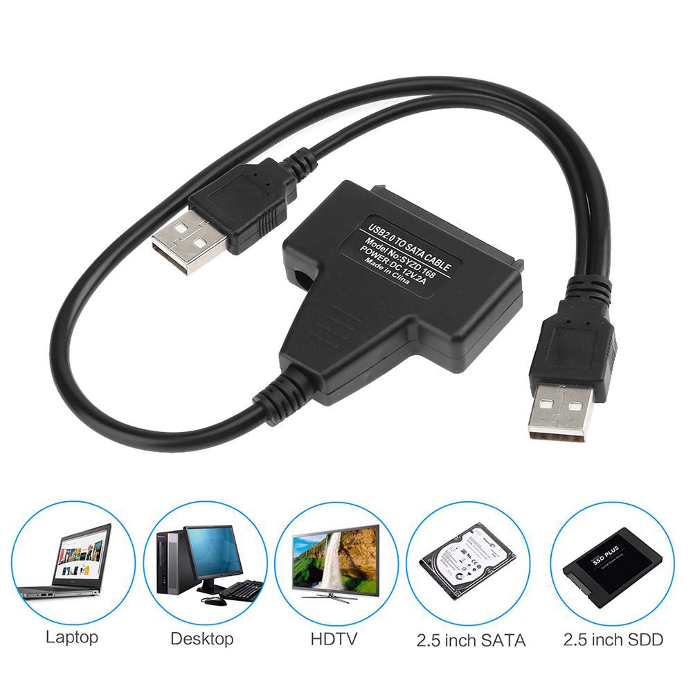 ?? 30cm USB 2.0 Ke SATA 2.5 / 3.5 Inci Adaptor Konverter ...