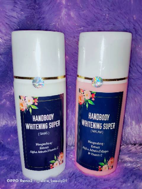 (Free TONER BADAN) HANDBODY WHITENING SUPER 40%/lotion pemutih/hb dosting/Lotion whitening/dosting