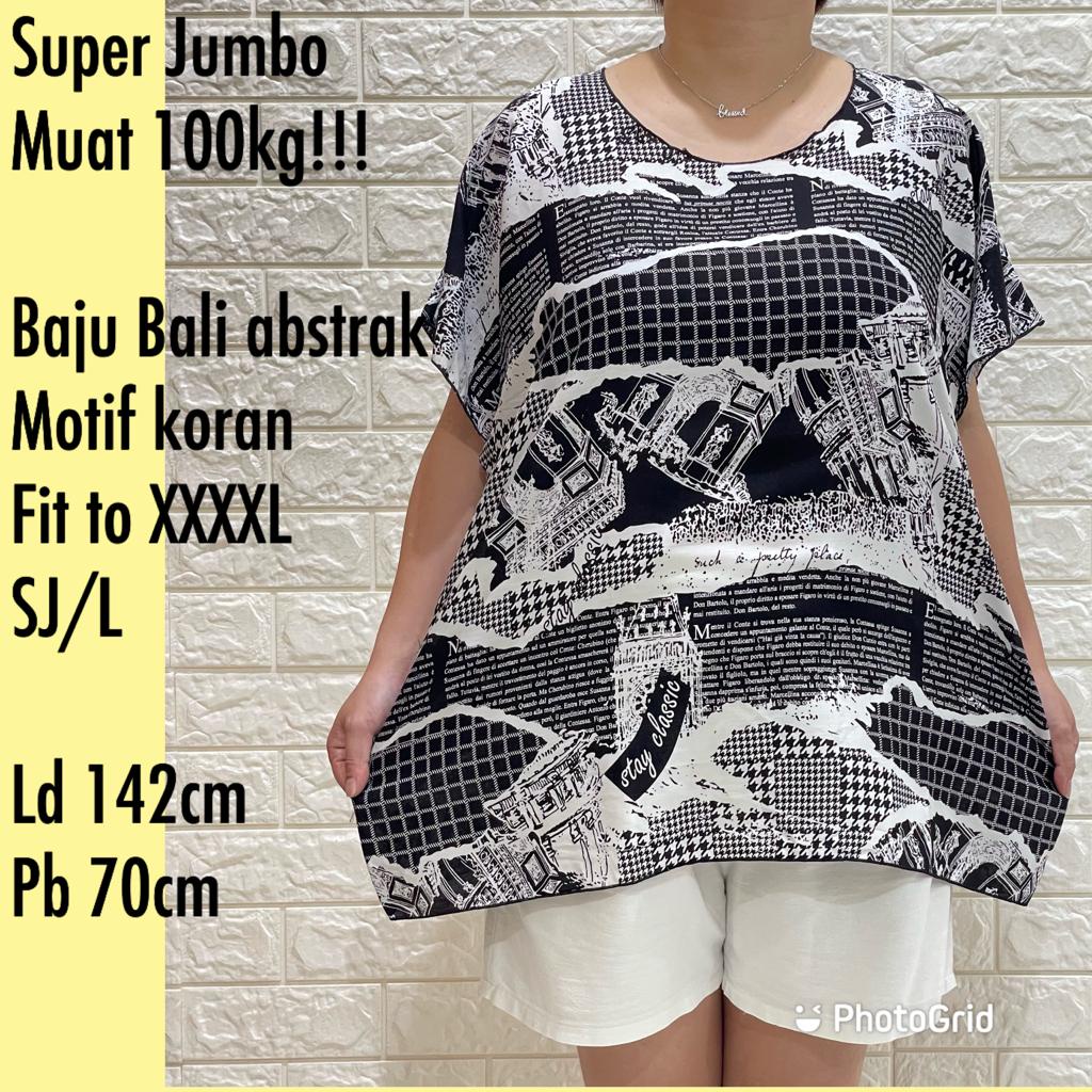 BAJU BLUS BALI SUPER JUMBO FIT TO XXXXL SJ/L Rayon Premium MUAT 100KG!