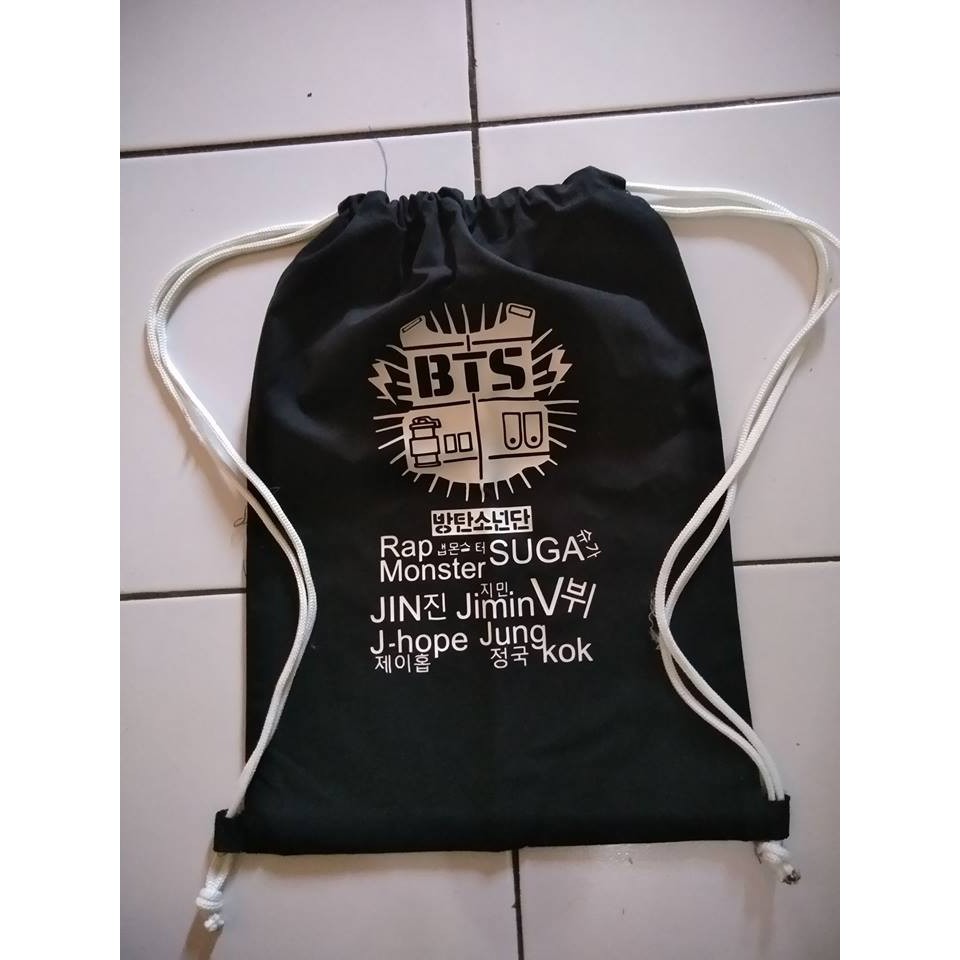  tas  serut  kpop tas  serut  bts Shopee Indonesia