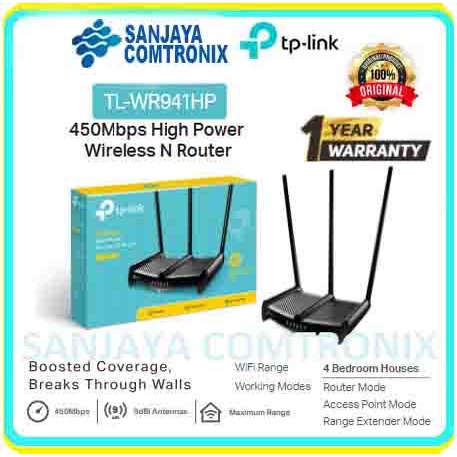 {IqbalStore} TPLINK TL-WR941HP 450Mbps High Power Wireless N Router Diskon